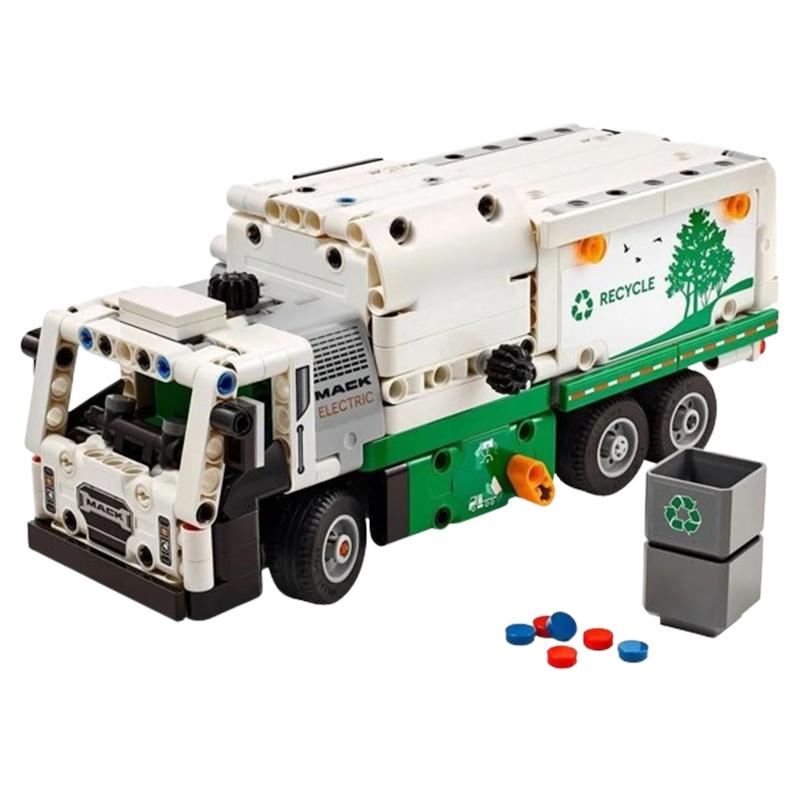 LEGO City Mack LR Electric Trash Truck Building Blocks 503pcs 42167 1