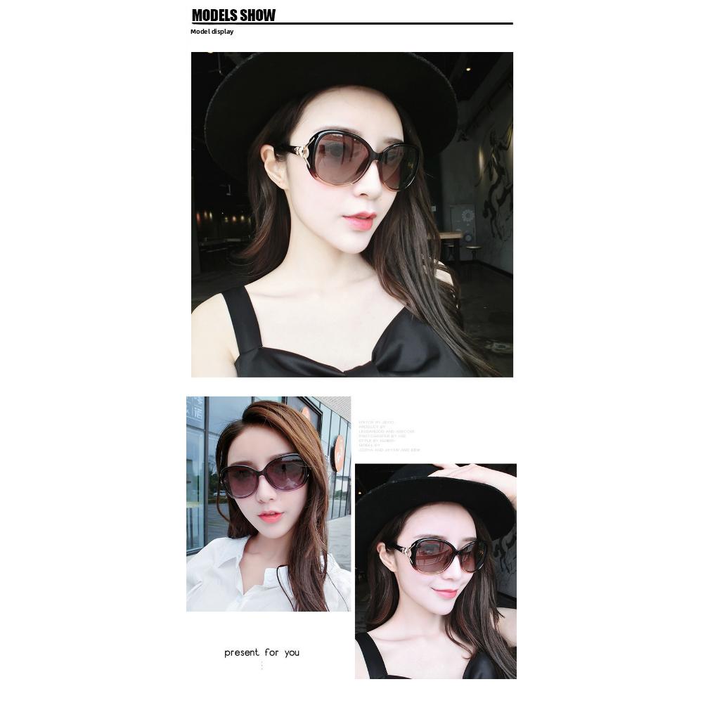 Gafas de sol polarizadas para mujer gafas cabeza de zorro tendencia de moda gafas versátiles gafas de transmisión en vivo celebridad de Internet