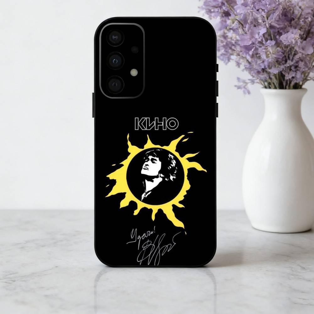 R-Russia Rock B-Band Viktor Tsoi K-Kino Phone Case For Samsung Galaxy A73,A72,A71,A70,A53,A52,A51,Soft Silicone Black Cover