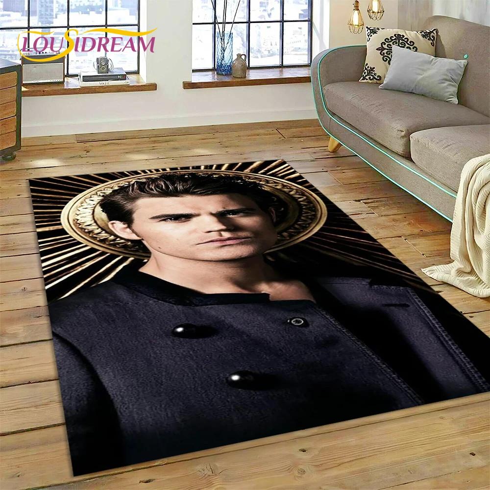 The Vampire Diaries Damon Salvatore Carpet Rug for Bedroom Living Room Home Sofa Decoration,Children Game Large Decor Floor Mat