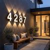 Minimalist Styling Nordic Modern LED Wall Light Simple Geometric Structure Waterproof House Number Plaque Lamp