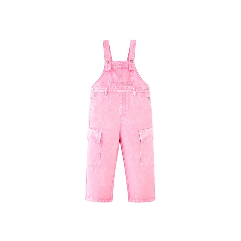 Girls' Loose Denim Overalls