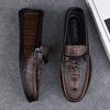 Slip-on-Abendschuhe mit Krokodilmuster, echtes Leder, italienische Halbschuhe für Herren, formelle Herren-Freizeitschuhe, Freizeitschuhe, Spaziergänge, Autofahren