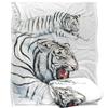 Royce McClure Silky White Tiger Supersoft Blanket