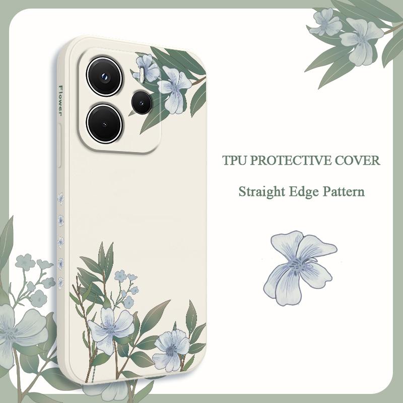 Encounter Flowers Phone Case For Xiaomi Redmi Note 14 13 12 12S 11 11S 10 10S 9 9S 15 15C 14C Pro Plus 4G 5G Liquid Silicone Cov