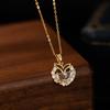 Elegant S925 Sterling Silver Water Drop Necklace - Women's Luxury Niche Design Choker with a Simple, Trendy Style.