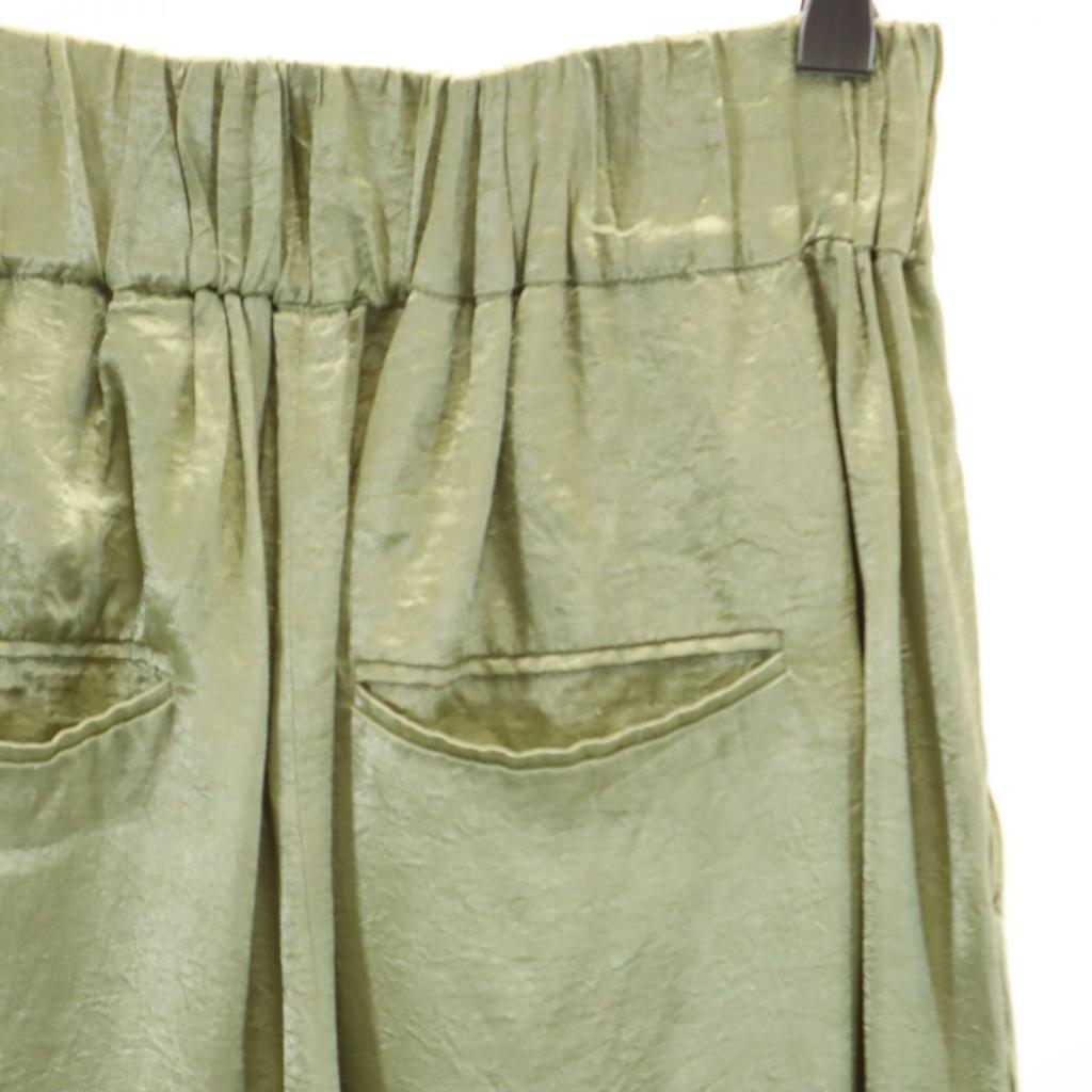 MAISON SPECIAL Long Pants 36 Green System Waist Rubber Women Used
