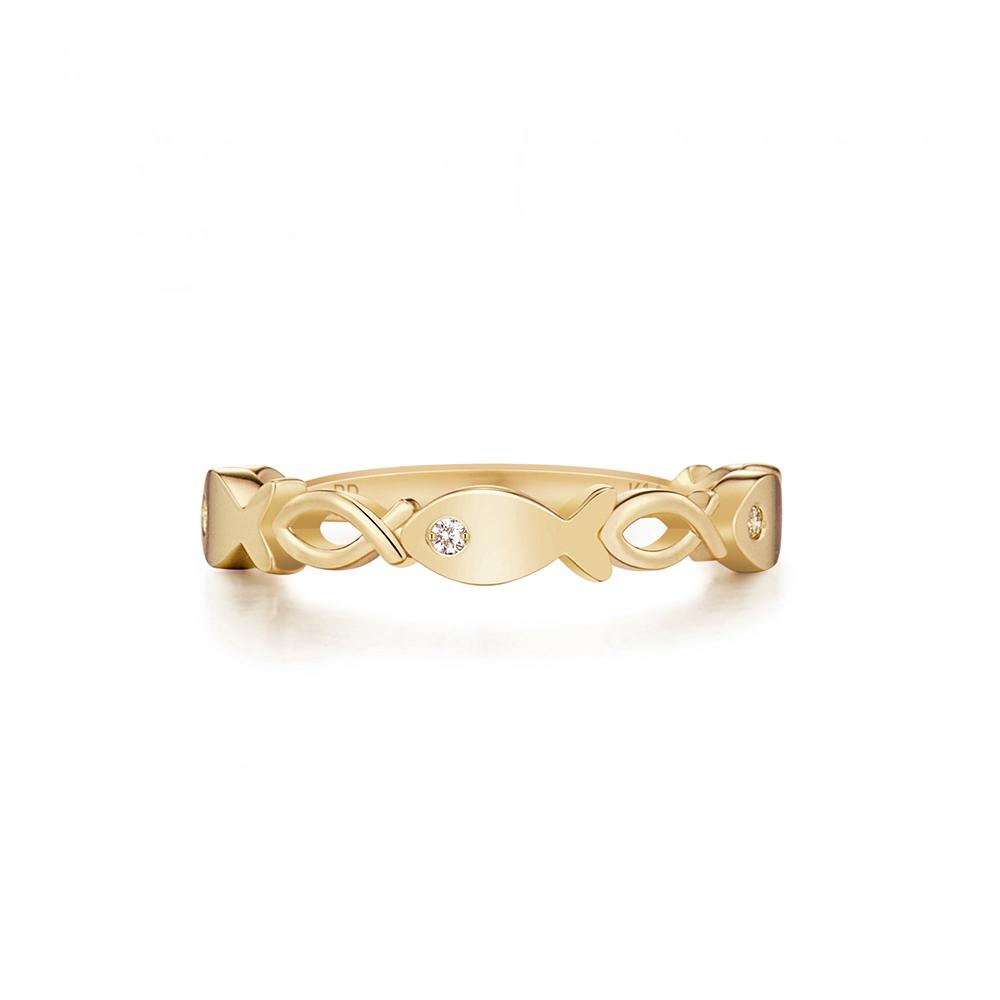 Roseedor New Dreamfish Diamond Ring (Yg)_212500020