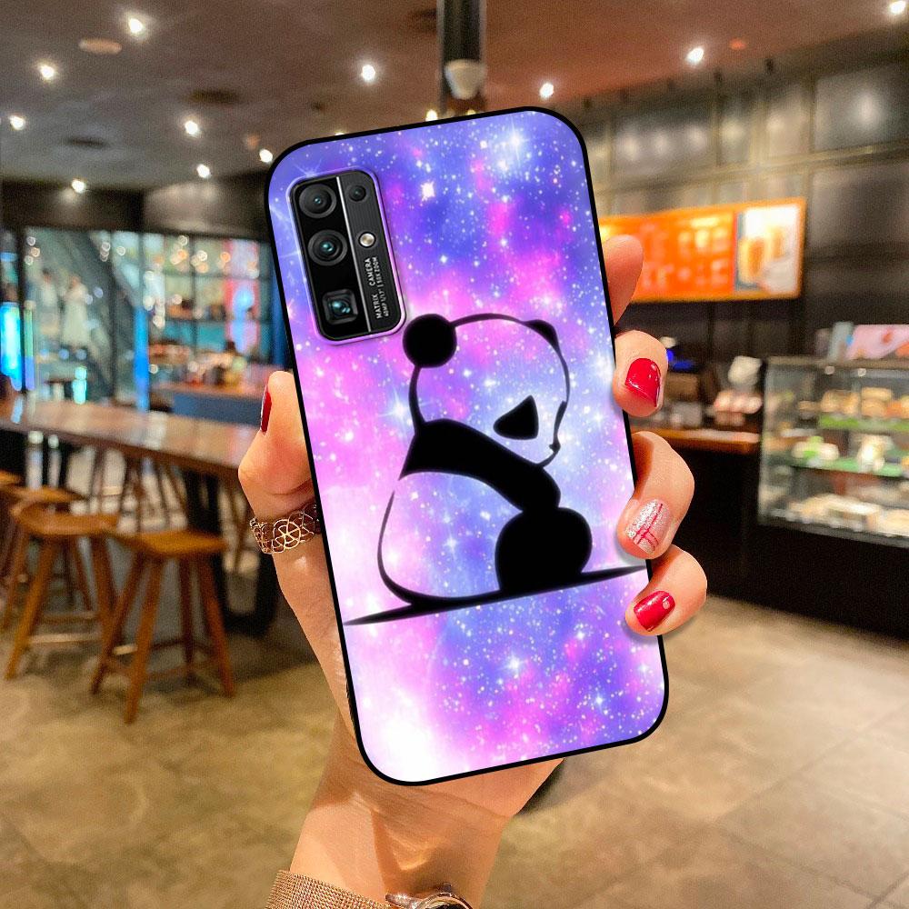 Case For Huawei P30 Lite P Smart Z Y6 Y7 2019 P40 Pro P20 Honor 9X 8X Play 9A 20 9S Phone Cover Shell Super Cute Panda Funda Sac