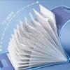 13-Pocket Translucent Expanding Accordion File Organizer with Labels, A4 Letter Size Paper Folder for Office School Home Accessories