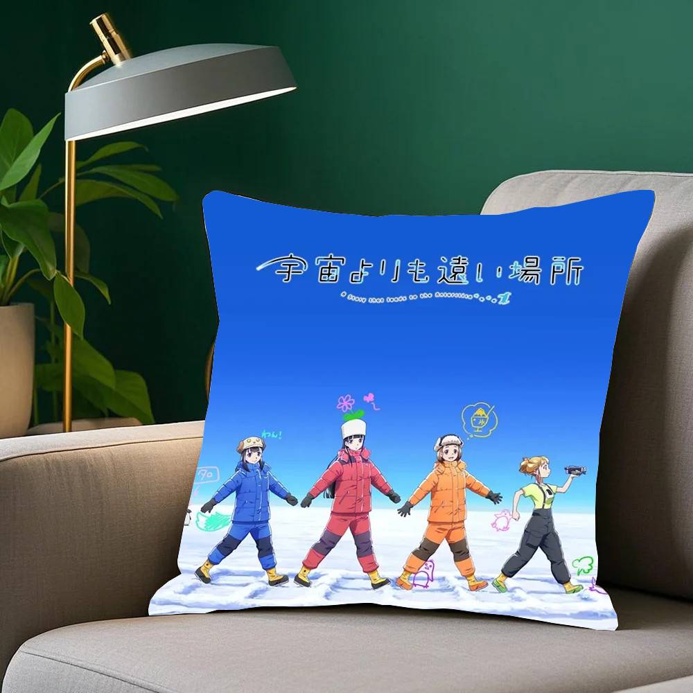A Place Further Than The Universe Anime Pillow Case Home Decor Throw For Sofa Bed Car Room Decor Gift Idea