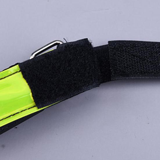 Running Armband Reflective Strips USB Rechargeable Bright Night Light Adjustable LED Band for Cycling Hiking Outdoor Sports Safety Wristband