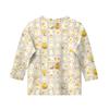 Print Tops For Youth Girls Round Neck 3/4 Sleeves T-Shirts Trendy Tops Outfit Tees