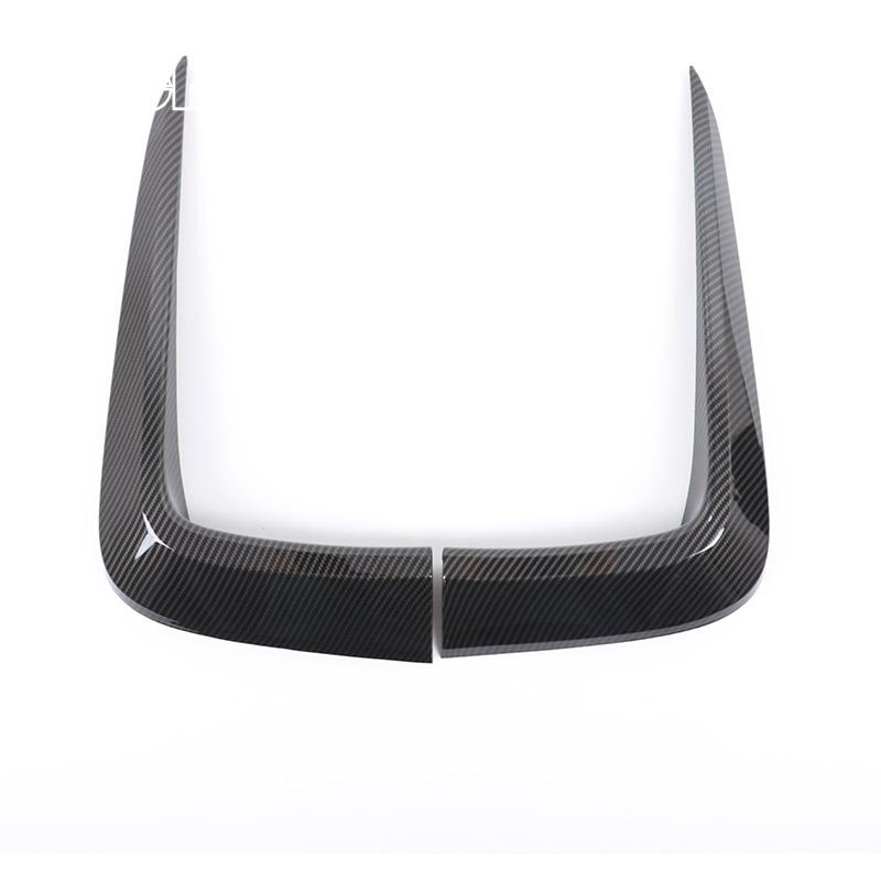 ABS Carbon fibre/Silver Car Front Bumper Side Air Intake Trim Strip Sticker For Honda Pilot 2015-2026 Car Exterior Accessories