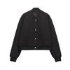 Spring New Arrival Women's Baseball Uniform Rib Stand Collar Loose Soft Pilot Jacket Outwear 3046272