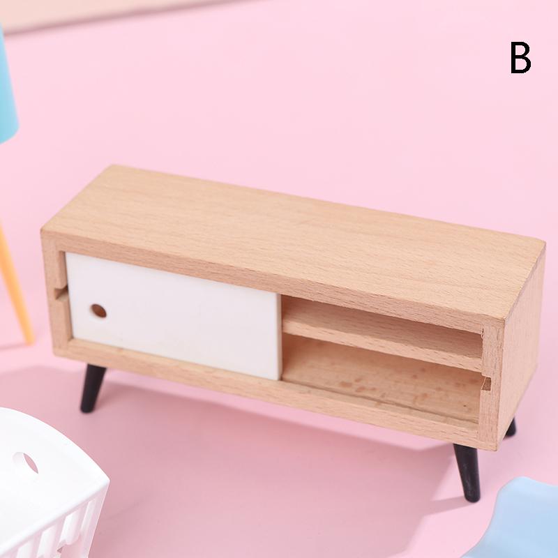 Simulation Tv Counter Lamp Living Room Bedroom Home Appliance Doll House Model