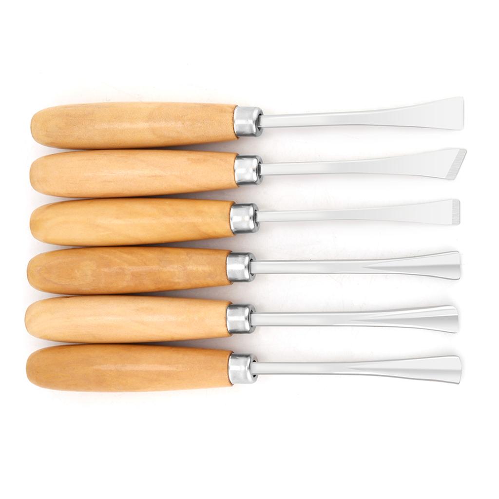 6pcs Professional Wood Carving Hand Chisels Set DIY Woodworking Sculpting Tools