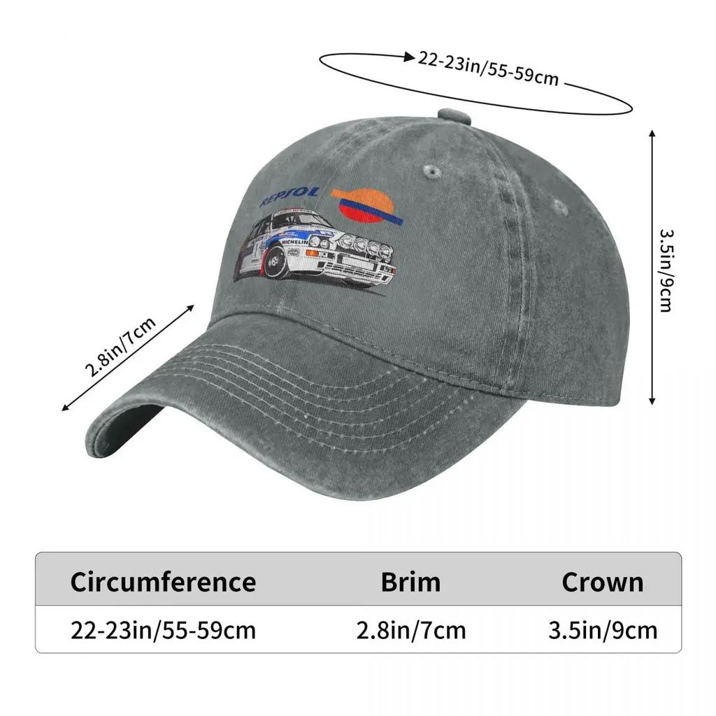 Lancia Repsol Rally Wrc Carlos Sainz White Fashion Baseball Cap Peaked Cap Unisex's Hat Women's Cap Unisex Hat