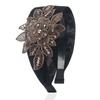 Non Slip Wide Side Flower For Girls Korean Head Wrap Mother Headband Lace Hairbands Women Hair Hoop