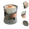 Glass Teapot Blooming & Loose Leaf Dinnerware Removable Portable Tea Kettle Gong Fu