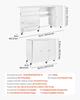 Folding Sewing Table, Multipurpose Sewing Machine Table with Cabinet, Compact Design, Wheels, Wooden Pegs, Storage Trays and Shelf, Magnetic Door,