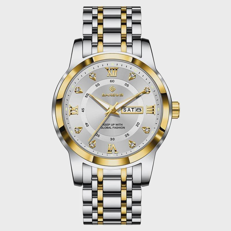 Simple Elegant Design Quartz Watch Diamond Watch For Women Creative Steel Waterproof Wristwatch