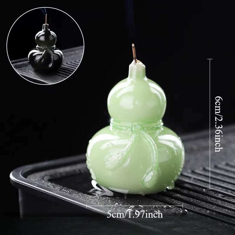 

1pc Gourd Color Changing Tea Pet Desktop Indoor Small Ornaments Kung Fu Tea Set Accessories for Tea Play Incense Holder