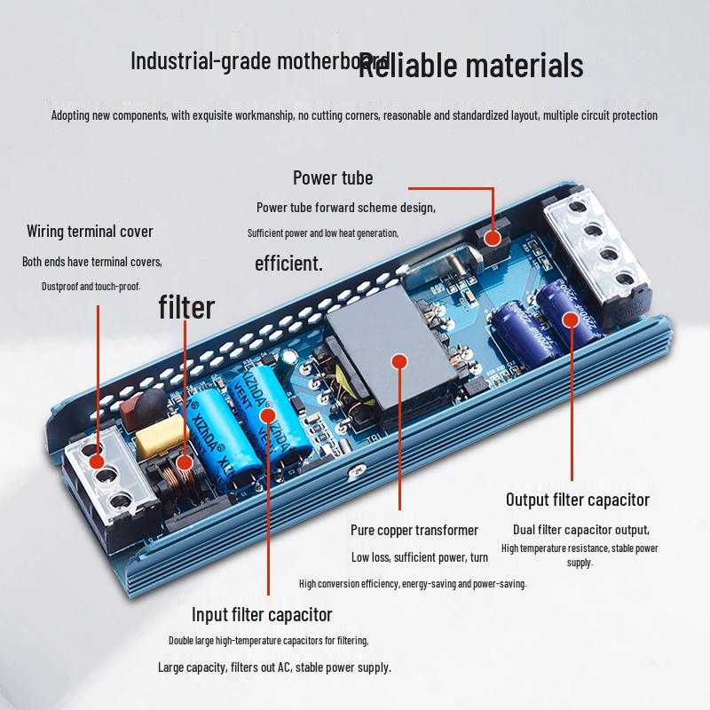 Mingwei Linear Transformer 220V To 24V Power Supply for 12V LED Light Strip