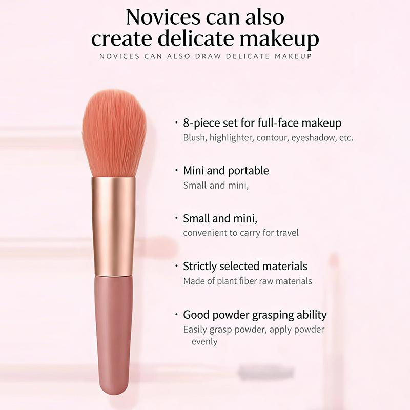 Neues 8-teiliges Make-up-Pinselset Make-up Concealer Pinsel Rouge Pinsel Pinsel für losen Puder Lidschatten Highlighter Foundation Pinsel Beauty-Tools