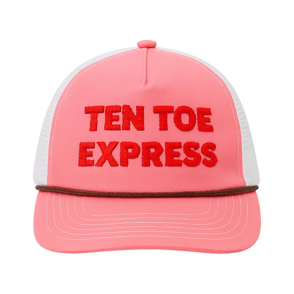 Alex Zono Ten Toe Express Trucker Hat Pink ONE SIZE