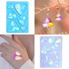 Holographic Resin Silicone Mold DIY Triangle Earrings Keychain Pendant Mould Light and Shadow Crystal Epoxy Molds Crafts
