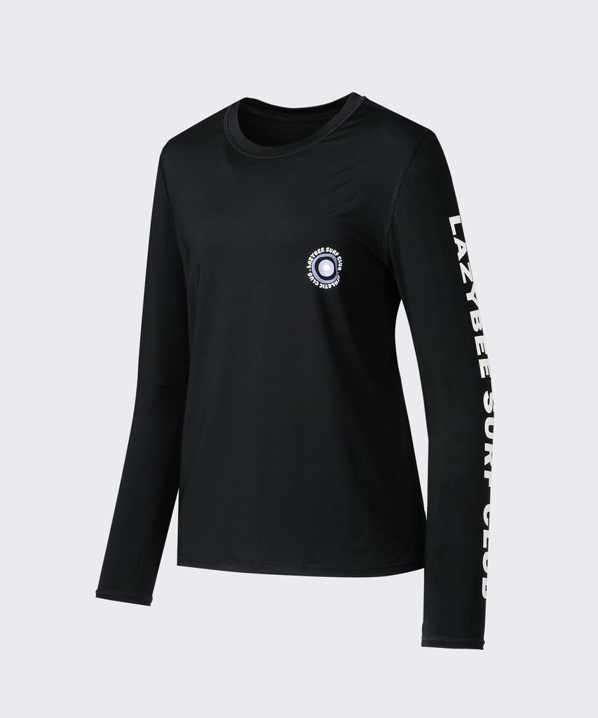 Leijibi [Set] Lettering Loose Fit Long Sleeve Rash Guard + Swimsuit Shorts Set W (3 Colors)