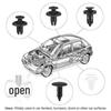 Ensemble de 100 Clips Universels pour Voiture - 6 Types de Fixations pour Panneaux de Porte et Pare-chocs