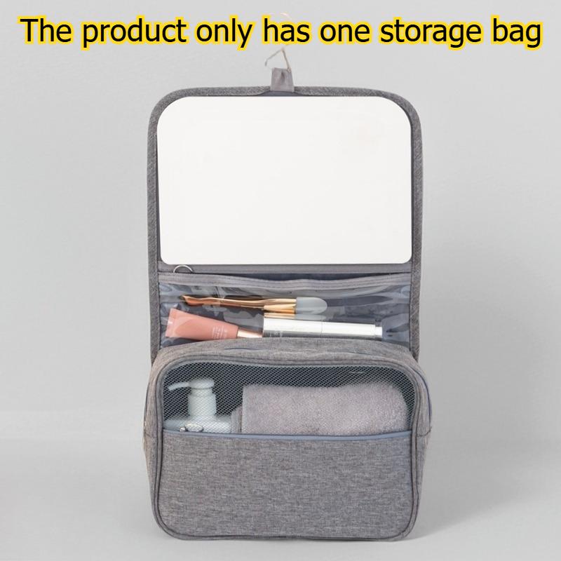 1pcs Travel Organizer Bag Large Capacity Waterproof Foldable Cosmetic Bag Dry Wet Separation Toiletry Storage Bag