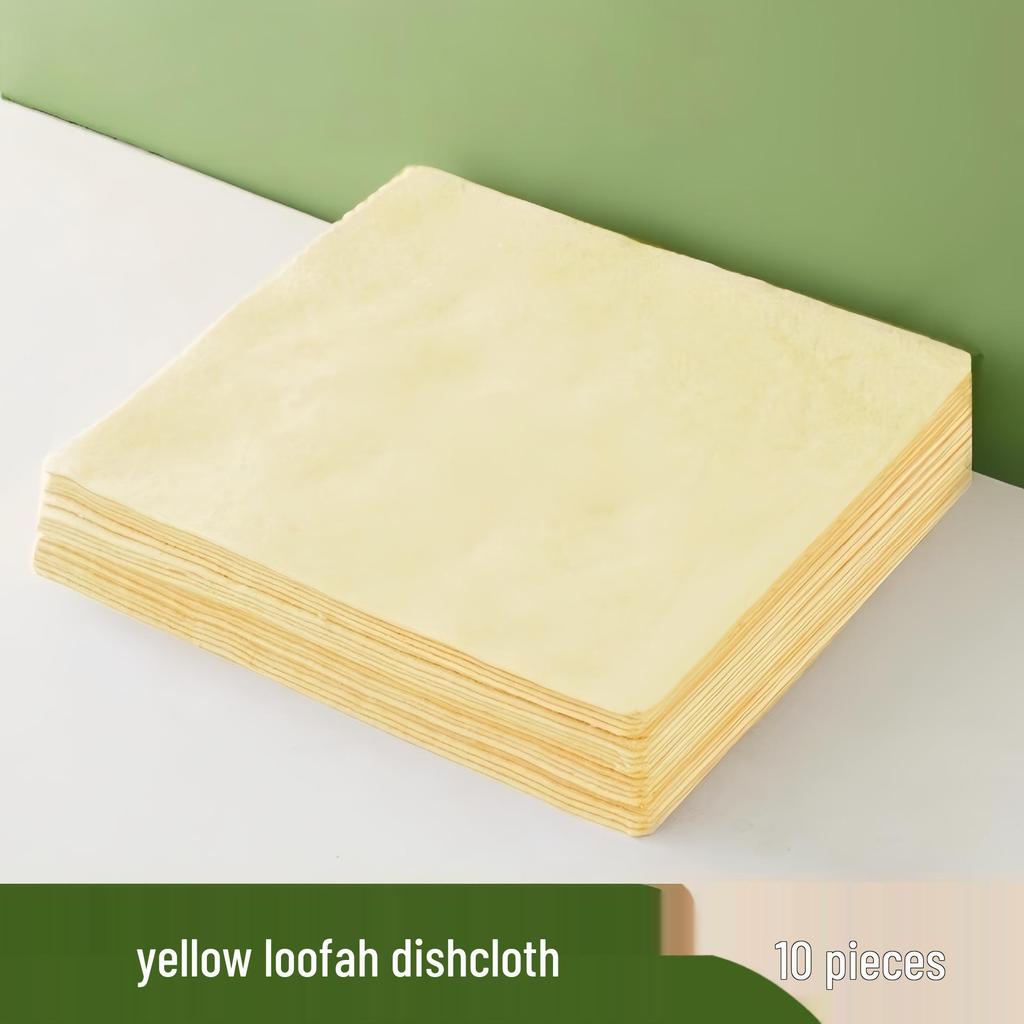 Multifunktionale Luffa-Reinigungstücher - Leicht zu reinigen, dicker Schwamm & Scheuerschwamm für schnelle Fleckenentfernung