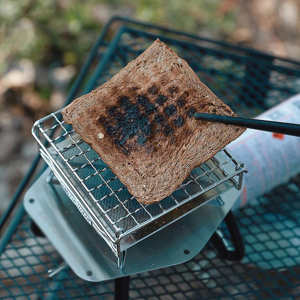 Portable StoveTop Grill Net Mini Foldable Furnace Grill Rack Barbecue Toast Baking Holder Heating Bracket Outdoor BBQ Cooking Tools