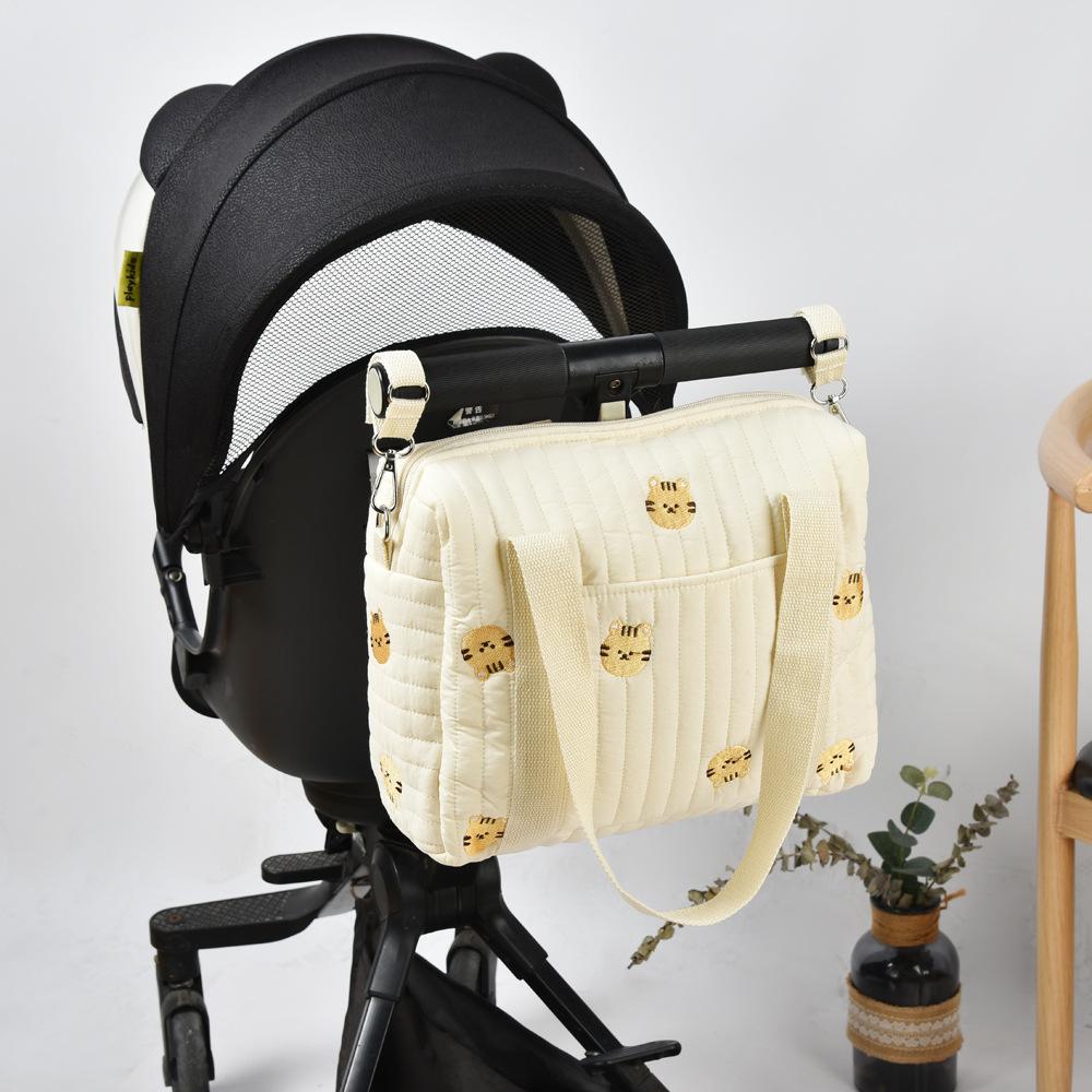 Korean Style Baby Diaper Bag Large Capacity Mommy Bag Portable Baby Stroller Bag Baby Items Organizer Maternity Shoulder Bag