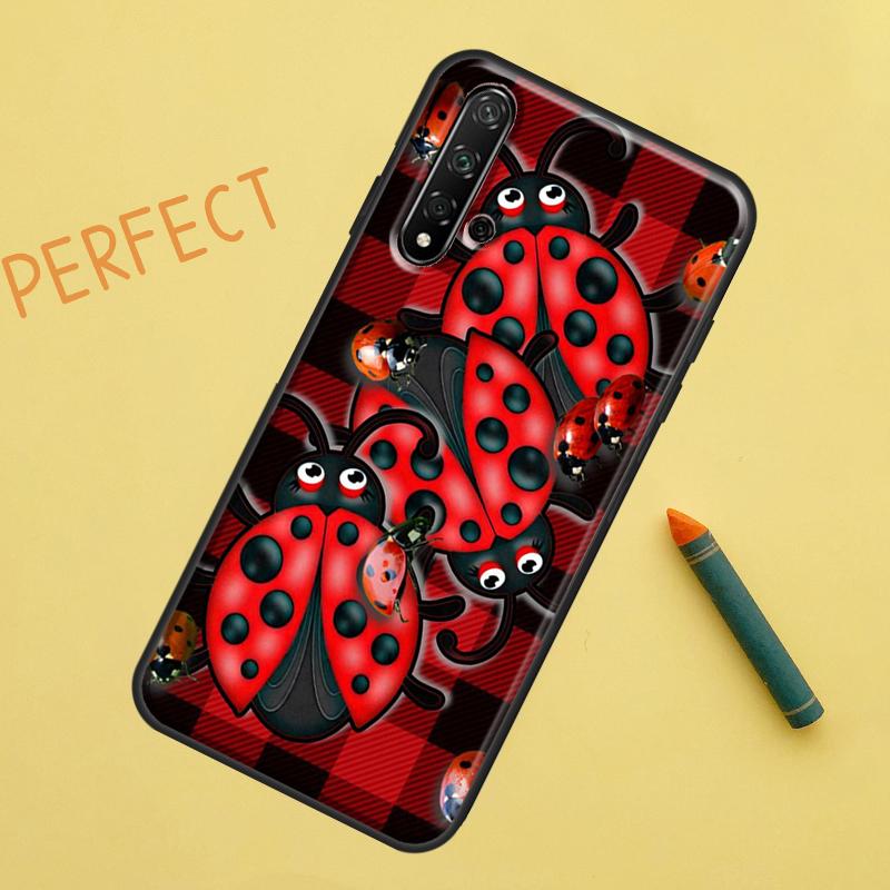 Ladybug Beetle Case For Huawei Nova 9 10 SE 11i 8i 7i 3i Nova 5T Y60 Y61 Y70 Y90 P20 P30 P40 Lite P60 Pro