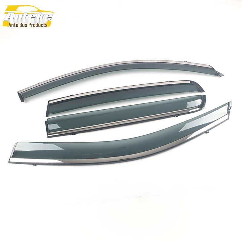 

3D Накладки из нержавеющей стали с яркой полосой для дефлекторов дождя для Outlander 2010-2021 - Декоративная наклейка на козырек от солнца