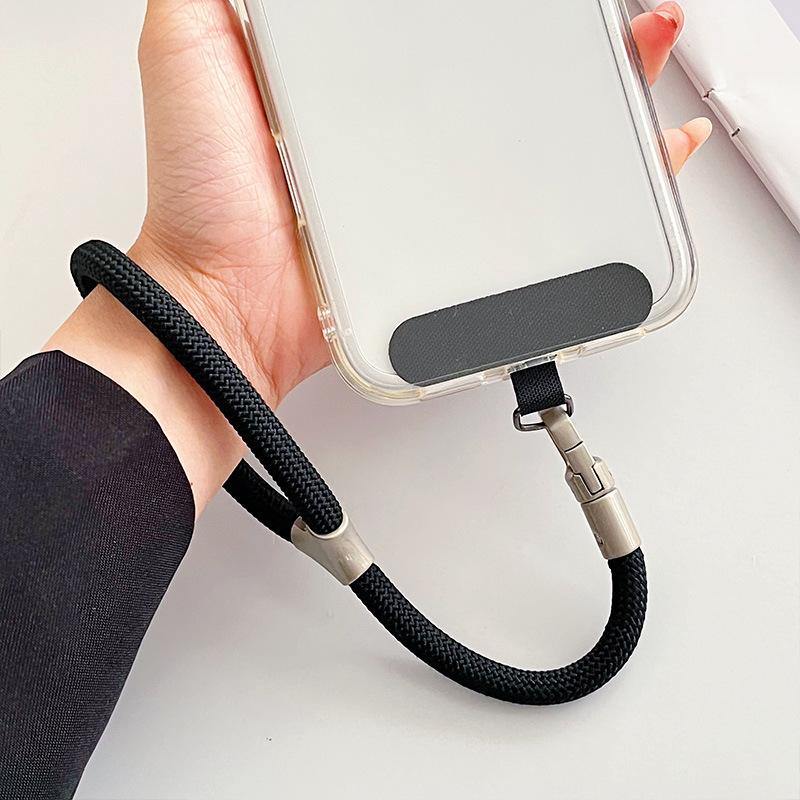 Phone Charm Heavy Metal Keyring Lanyard Anti-Lost Keychain Lanyard Solid Finger Strap Premium Key Cord Mobile Phone Rope