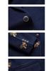 2025 Men's Slim Fit Business Casual Single-Breasted Blazer, Two-Button, Plus Size, Notch Lapel