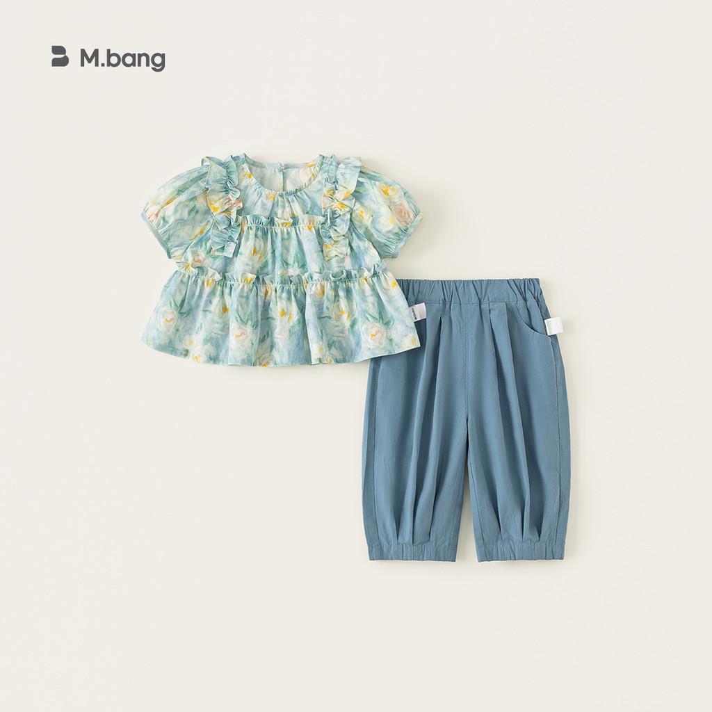 Girl Summer Floral Dress Set With Cotton Fabric For Children Aged 3 To 8 Years
