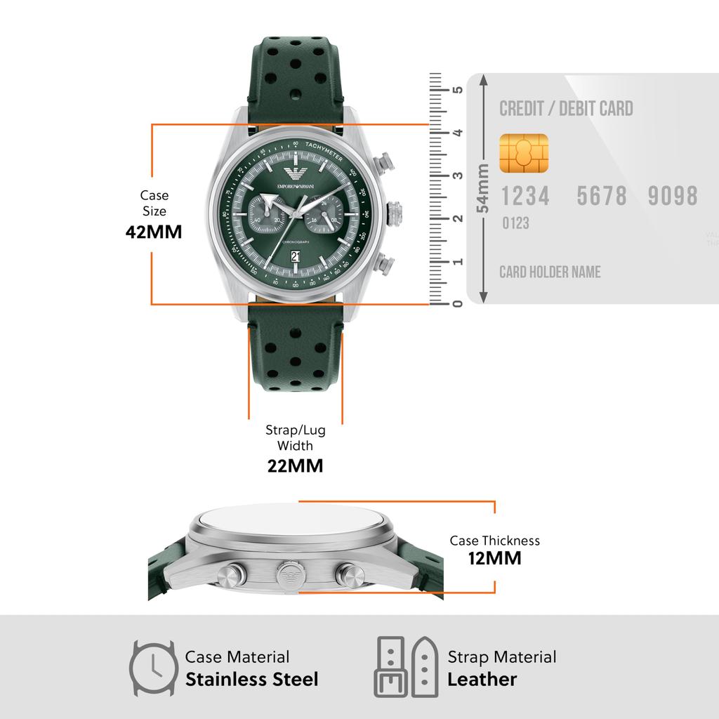 Emporio Armani Men's Analog Leather Watch AR11782