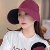 Summer Sun Protection Fisherman Hat With Large Brim Foldable For Outdoor Travel