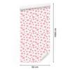 Hearts Wallpaper White and Coral 50x1000