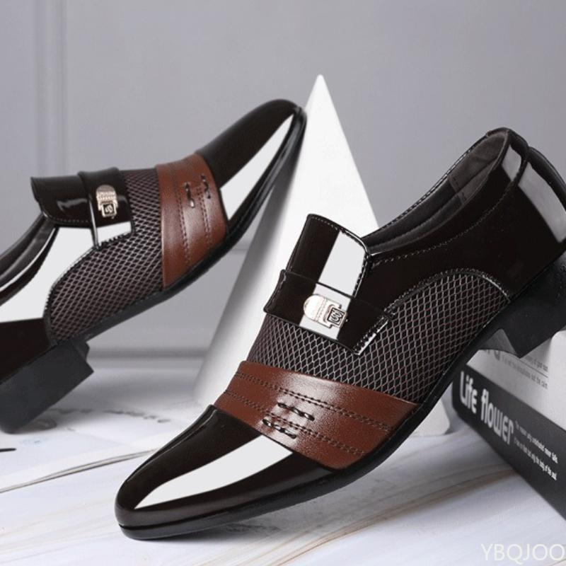 Large Size Fashionable Men's Office Formal Shoes Low Cut Daily Comfortable Pointed Multifunctional Men's Wedding Men's Shoes