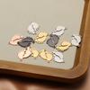 5pcs Stainless Steel Gold Cute Baby Feet Charms Bracelet Connectors Necklace Pendant for DIY Jewelry Earrings Making Findings