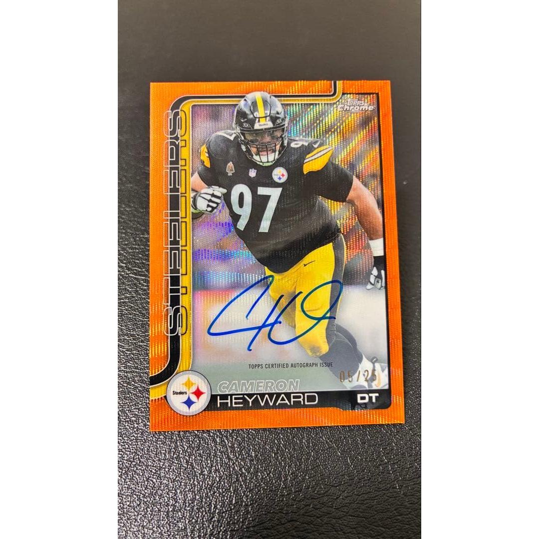 Used /25 NFL Topps Cameron Heyward Autograph Card