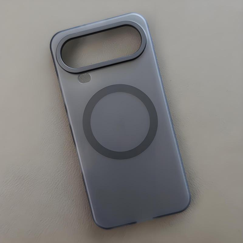 

Чехол For Honor Magic 8 Pro Air Case Magsafe Защита от отпечатков пальцев Тонкий Матовый Черный Полупрозрачный Матовый Приятный на ощупь как детская кожа Чехол для телефона Pc + tpu&Honor Magic8 Pro Air чёрный