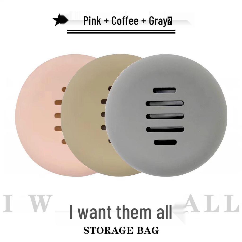 Portable Silicone Makeup Puff & Egg Storage Bag - Breathable, Dustproof Sleeve